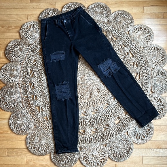 CARMAR Rhea Carpenter Jeans, Distressed Black, 26 - Picture 3 of 14